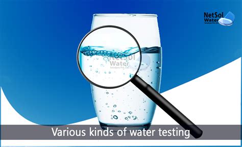 what tests are used to determine water quality